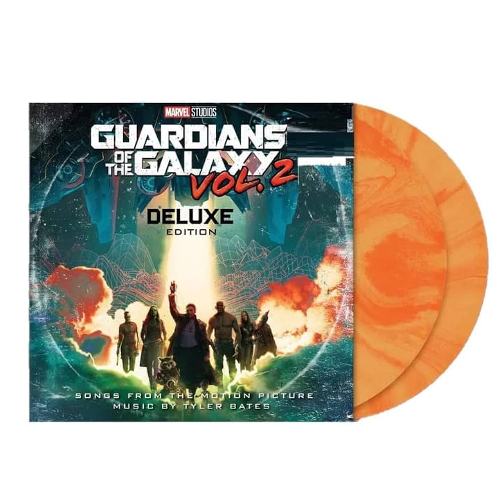 Guardians Of The Galaxy Vol. 2 - Exclusive Deluxe Edition Orange Swirl Colored Vinyl 2XLP